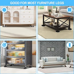 Upgrade Furniture Sliders, Furniture Sliders for Carpets, 4 PCS 5.8*4.3" Moving Pads With Anti-Slip Groove, Oval Furniture Moving Sliders for Easy Move Bed Tables Cabinet Heavy Duty, Protect Carpets