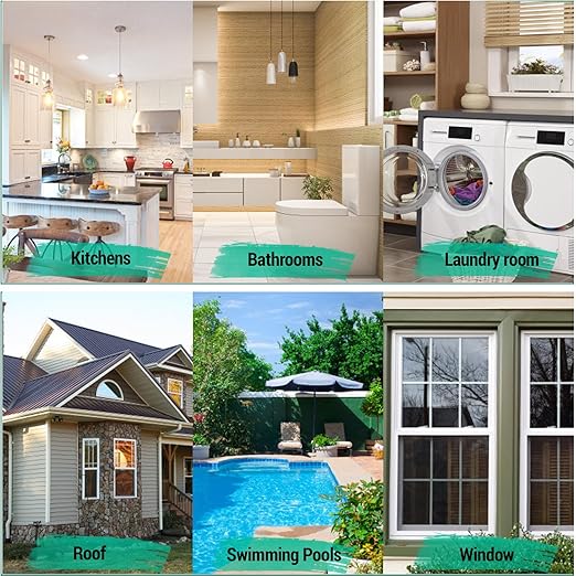 2.5Kg/101Fl.oz Transparent Waterproof Coating Invisible Waterproof Agent Set with Indoor&Outdoor Insulating Sealant with Wooden Brush Putty Knife Cut Resistant Work Gloves Paint Roller(3L/0.79Gal)