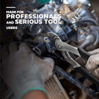 Olympia Tools 10-Inch Tongue and Groove Pliers, Straight Jaw Pliers with Cushion grip, 6 Jaw positions, 2.1" Jaw Capacity