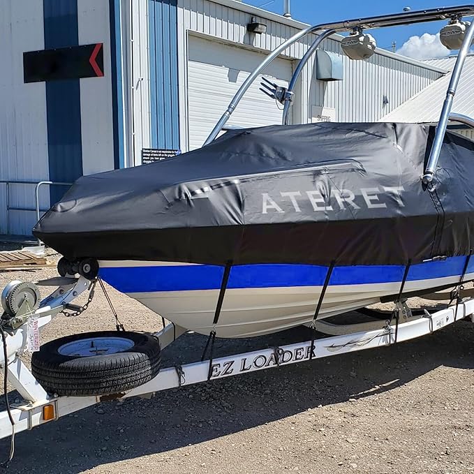 ATERET Rubber Bungee Cords with Hooks I 15 Inch, 23" Max Stretch I Heavy-Duty Black Tie Down Straps for Outdoor, Tarp Covers, Canvas Canopies, Motorcycle, and Cargo, Pack of 50