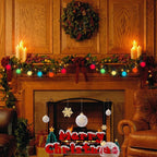 GOOTHY 25 Pack G40 Multicolor Ceramic Replacement Lights Bulbs, Christmas Globe Replacement Bulbs for Outdoor String Lights, C7/E12 Candelabra Base, 5W Incandescent Night Light Bulbs- Multicolor