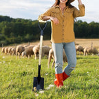 Spade Shovel for Digging, Edging Shovel, Lawn Edger Tool with D-Handle, Forged Steel Y-Grip, for Digging, Lawn Edging, Pruning, 45 inch Heavy Duty Weed Puller Tool