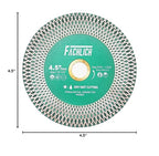Tile Saw Blade 4-1/2" Diamond Blade 115mm for Cutting and Grinding Ceramic Tile Porcelain Marble Granite