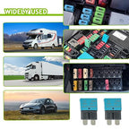 15A DC 12V-14V Auto Reset Circuit Breaker ATC/ATO Low Profile T1 Mini Blade Fuses Breakers for Car Trucks Marine Boat RV Solar and More,2 Pack