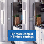 LIDER Minimalist Design Matte Finish Lighted Double Switch with Screwless Wall Plate, Combination Frameless Decorator Switch with Locator Light Ground Terminal Single Pole, 15A 120V, UL Listed, Silver