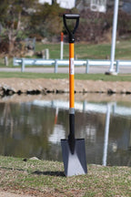 Ashman Spade Shovel (1 Pack) – 41 Inches Long D Handle Grip – The Single Shovel Weighs 2.2 Pounds and has a Durable Handle – Premium Quality Multipurpose Orange Spade Shovel with Strong Build.
