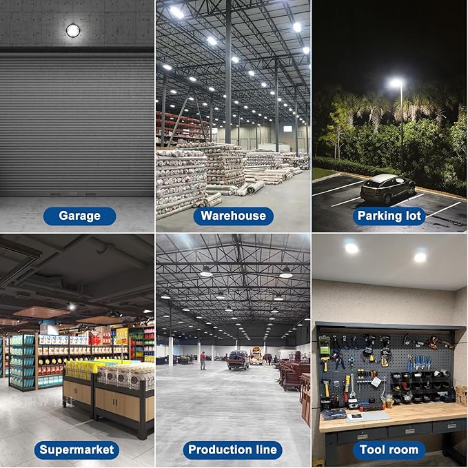 60W LED Corn Bulb 500W Equivalent Led Light Bulb 7500 Lumen Bright 5000K Daylight White E26/E27 Medium Base for Large Area Outdoor Indoor Garage Warehouse Factory Backyard