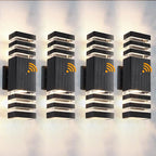 Dusk to Dawn Outdoor Wall Light Fixture 4 Pack, Up and Down Lights Outdoor Wall Sconces, Aluminum Waterproof Outside Lights for House Porch Hallway Garage