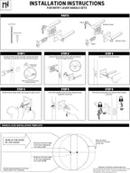 Mega Handles - Prime Entrance Handle, Entry Lever Door Handle, Heavy Duty Square Locking Lever Set for Left or Right-Handed Doors, Interior/Exterior Door Levers - Satin Brass