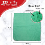 Microfiber Cleaning Cloths,120 Pack, 16"x16", All-Purpose, Softer, Highly Absorbent, Lint-Free, Reusable, Washable Pro Towels, Green, for House, Kitchen, Bathroom, Car, Office