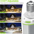 LED Corn Light Bulb 120W 96W 72W Wattage Adjustable, E39 Base Corn Cob Light Bulb 5700K 5000K 4500K, 18,000LM DLC ETL Listed Commercial High Bay Light for Warehouse Parking Lot Lighting, AC 100V-277