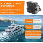 HUWREW 5 Amp Push Button Circuit Breaker 125-250V AC 50V DC L1 Series Manual Reset Thermal Circuit Breaker 5A Thermal Overload Protector (Pack of 2)