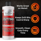 2-Pack Evo Dyne Cutting Oil Fluid (8oz), Made in USA - Multipurpose - Cutting Oil for Drilling, Tapping, Milling - Machine Cutting Fluid | Safe on Metal & Glass