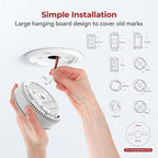 Siterlink Hardwired Smoke Detector Carbon Monoxide Detector Combo 10 Year Battery up, UL 217-9th Conforming, Interconnected Smoke & CO Alarm with Bilingual Voice Alerts, 1 Pack