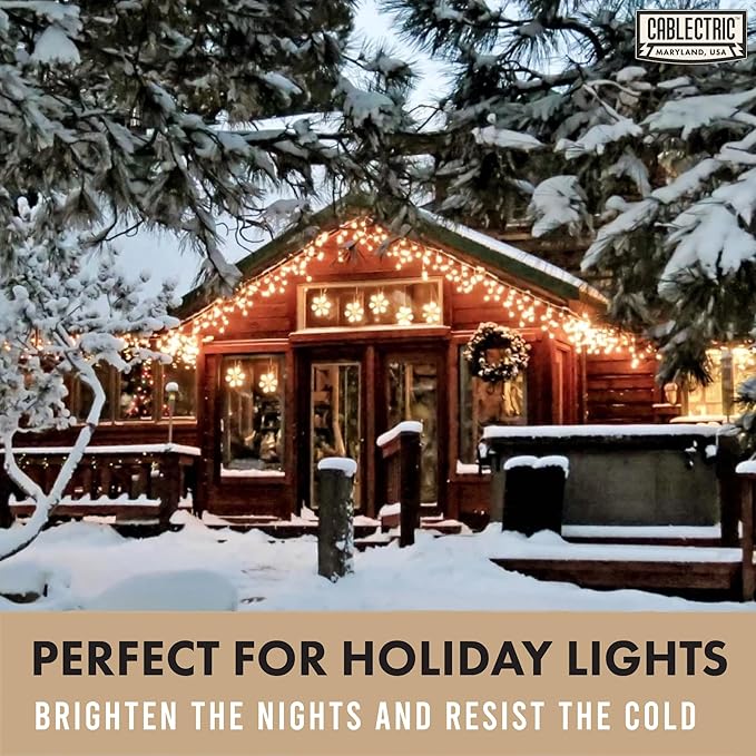 Weatherproof Black Extension Cord 10 ft, 16/3 SJTW 10 Foot Outdoor Extension Cord 3 Prong, 13 Amp Heavy Duty Exterior Power Cable Great for Outside, Landscaping & Lawn - UL Certified