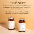 Vitafem Premium Fertility Supplement for Women - Prenatal Vitamins with Folate for Preconception Support - 60 Capsules (1 Month Supply)