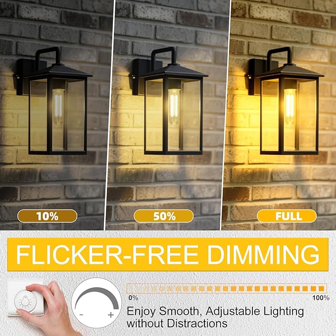 Tubular LED Edison Bulb Dimmable 2700K Warm White, 4W, 40 watt Equivalent, E26 LED Light Bulbs, T10 Edison Bulbs for Chandeliers, Ceiling Fan, 90+CRI 400LM, 6 Pack