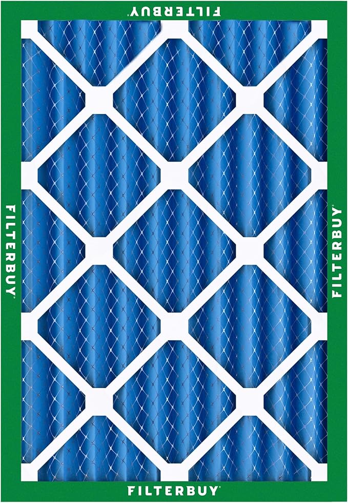 Filterbuy 14x20x4 Air Filter MERV 13 (MPR 1900) Health Defense Replacement (6-Pack), Electrostatic Pleated HVAC AC Furnace Filters, Made in USA (Actual Size: 13.50 x 19.50 x 3.63)