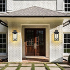 Darkaway Outdoor Wall Lights for House, 17 Inch Tall Exterior Lighting Fixtures Wall Mount Outdoor Porch Lights Outside Sconce Lights with Clear Glass for Patio Hallway Garage E12 Socket