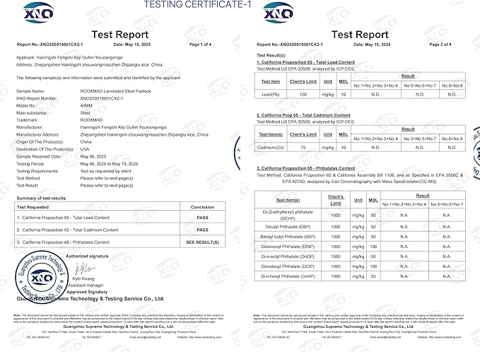 Laminated Steel Padlocks, Keyed Alike, 10 Pack, Silver, Long Shackle, CA65 Compliant