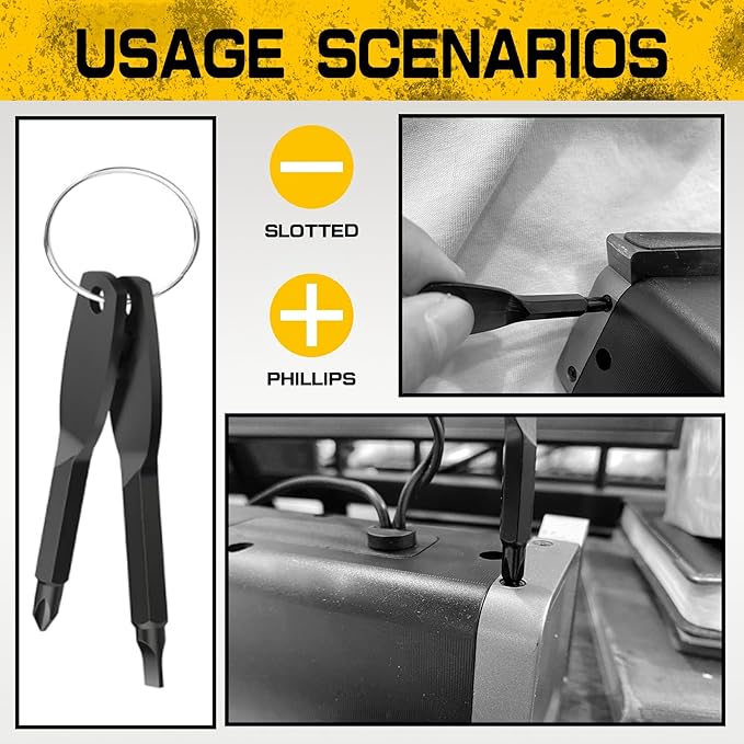 16pcs Magnetic Screwdriver Set, Chrome Vanadium Steel,Polished Finish,5 Phillips and 4 Flat Head Tips, Includes Pick & Hook Tools, for Mechanics, Construction, Carpentry