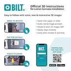 Lutron Sunnata Touch Dimmer Switch with Sunnata Accessory Switch with Wallplates, for 3 Way Applications, 150W LED, White