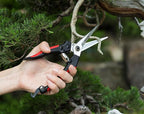 Kimura® 8" Pro Pruning Scissors, Premium Japanese SK5 Hi-Carbon Steel Blades, Non-Slip Vinyl Coated Handles, Lightweight & Ergonomic, Multi-Tasking Pruning Shears, Garden Snips, Precision Clippers