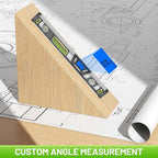 Huepar 48-Inch Digital Level, Professional Smart Precision Torpedo Level Tool, Bright LCD Display, Audible Alerts, Magnetic Bottom, IP54 Dust Water Resistant, with Carrying Case