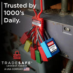 TRADESAFE Lockout Tagout Locks Set - 10 Yellow Keyed Alike Padlocks, 2 Keys Per Lock, OSHA Compliant Loto Locks