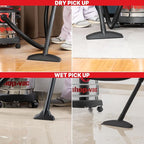 Shop-Vac 5989305 Wet/Dry Vacuum, 5 Gallon, 4.5 Peak HP Stainless Steel Vacuum, 1.25 Inch Diameter x 7 Foot Hose, 6 Ft Cord Length, Ideal for Jobsite, Garage, Car & Workshop