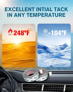 Tesa Double Sided Tape Heavy Duty 0.78in x 18ft 6703, Adhesive Mounting Tape Waterproof, Strong Foam Tape for Walls, Extreme Temp Resistant No Residue Removal Two Sided Tape for Auto, Home, Office