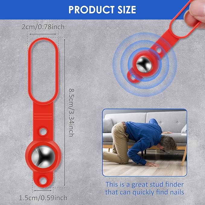 1Pcs 52300 Magnetic Stud Finder, 27 Pounds Of Pull Power Studball, No Batteries Magnet Stud Finder Wall Scanner Detect Nails, Screws, Metal Through 5/8" Drywall or 3/4" Plywood Paneling