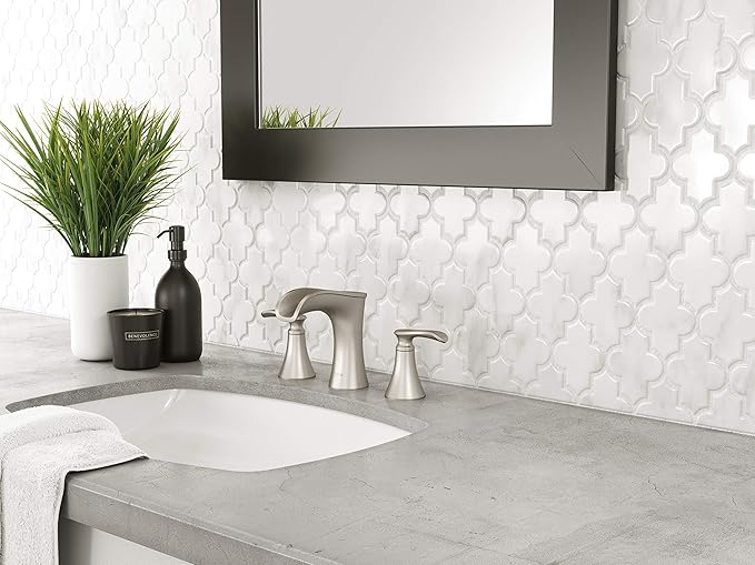 Pfister Jaida Bathroom Sink Faucet, 8-Inch Widespread, 2-Handle, 3-Hole, Spot Defense Brushed Nickel Finish, LF049JDGS (Pack of 3)