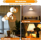 12 Pack LED Edison Bulbs 40 Watt Equivalent, 4 Watt LED Filament Bulb, 3000K ST19 Warm White Light Bulb, 450LM E26 Vintage Bulbs CRI 90, Not Dimmable