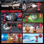 160PSI Cordless Tire Inflator Air Compressor Compatible with Milwauke 18V Battery, Portable Air Pump with Digital Pressure Gauge, Fast Inflation for Cars Motorcycles Bikes Balls(Bare Tool)