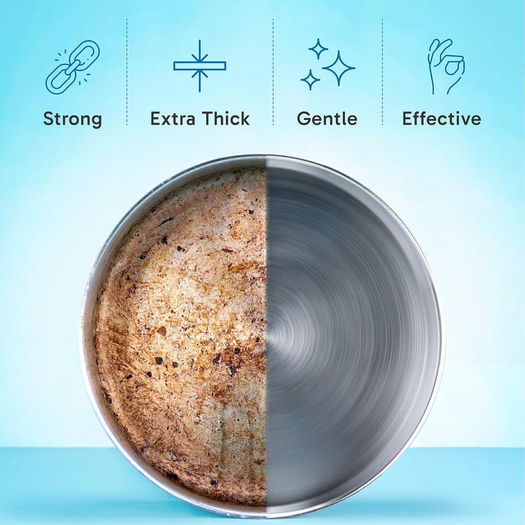 (100 Pack) Extra Durable Eraser Sponge - Extra Thick, Long Lasting, Premium Melamine Sponges in Bulk - Multi-Purpose Power Scrubber - Bathroom, Kitchen, Floor, Bathtub, Toilet, Baseboard, Wall Cleaner