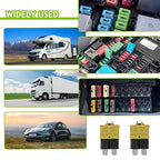 20A DC 12V-32V Manual Reset Circuit Breaker ATC/ATO Low Profile T3 Mini Blade Fuses Breakers for Car Trucks Marine Boat RV Solar and More,2 Pack