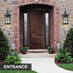 Darkaway 2pcs Large Outdoor Wall Light, 22inch Exterior Light Fixture with Seeded Glass, Aluminum Outside Lights Sconces Exterior Lighting for House Porch Patio Doorway