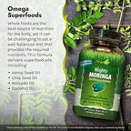 Irwin Naturals Mighty Moringa 1,000 mg - 60 Liquid Softgels - with Chia, Coconut, Hemp, Avacado & Omega Superfoods - 30 Total Servings