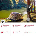 GASLAND 2.64GPM Propane Tankless Water Heater Outdoor 10L - Portable Camping Hot Water Heater, Overheating Protection, Easy to Install - Use for RV, Cabin, Barn, Camping, Boat (Black)