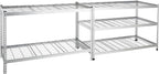 Amazon Basics 4000IBS Heavy Duty Adjustable Storage Shelving Unit, 5 Shelf, High-Grade Aluminum, Silver, 60 x 24 x 78 Inch