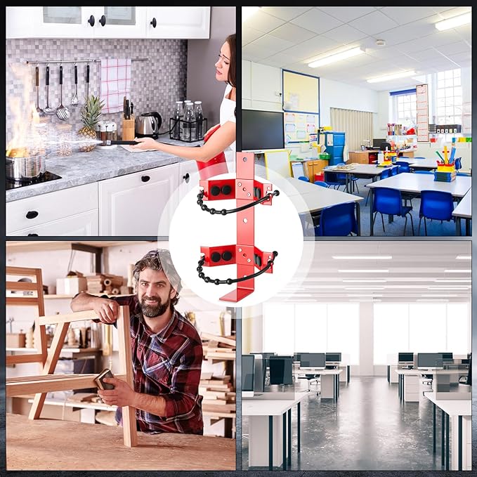 1 Pcs Fire Extinguisher Mount Bracket Adjustable, Supports up to 10 Lbs, Heavy-Duty and Easy Installation, Ideal for Home, Truck, Rv, Boat, Commercial Use, Secure and Durable Holder