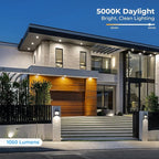 PAR38 LED Outdoor Flood Light Bulbs, 100W Equivalent, 5000K Daylight White, Dimmable Waterproof LED Floodlight for Porch Yard Garage, E26 Base 1050LM, 13W, 15,000 Hrs, 6 Pack