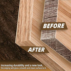 GSCIT Club Red Oak Edge Banding, 5/8 inch x 25ft roll of Veneer Edge Banding - Pre-glued Flexible, Real Wood Tape for Cabinet Repair & Furniture Restoration