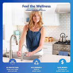 Express Water Reverse Osmosis Ultraviolet Water Filtration System – 100 GPD (Modern Brushed Nickel Faucet)