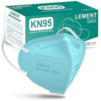 LEMENT KN95 Face Masks,100 Pack Breathable Cup Dust Disposable Masks For Adults,Blue