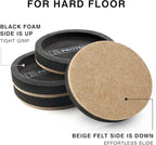 Felt Furniture Sliders for Hardwood Floors X-PROTECTOR 4 PCS 4 3/4” - Furniture Slider with Unique Design - Heavy-Duty Furniture Movers for Hard Surfaces - Felt Sliders - Move Your Furniture Easily!