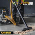 DEWALT 5 Gallon 4 HP STEALTHSONIC Shop Vacuum Wet and Dry DXV05S-QTB Ultra Quiet Stainless Steel Wet/Dry Vacuum Cleaner with Powerful Suction for Garage, Jobsite, and Workshop
