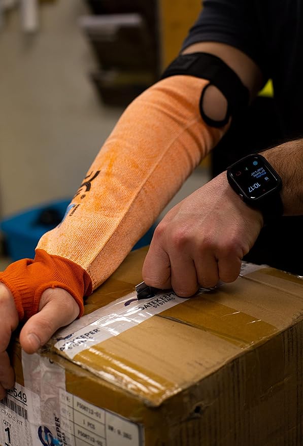 J H Cut Resistant Sleeves with Thumb Slot,ANSI Level A6,Arm Protection for Glass Handling,Machining,Metal Handling,18" 1pair