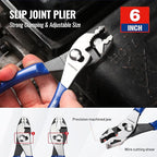 WORKPRO 3-Piece Pliers Tool Set with Soft Handle, 6 Inch Needle Nose, Slip Joint, 8 Inch Groove Joint Plier for DIY & Home Use